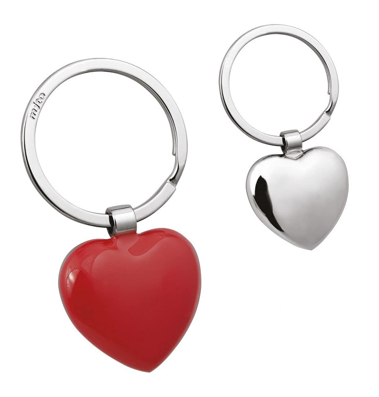 Ten Red Heart Keychain cod.EL5669 cm 6,5x3,5x1h by Varotto & Co.
