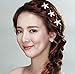 QTMY 6 Pcs Bride Crystal Rhinestone Starfish Hair Pin Hair Jewelry Hair Accessories