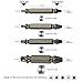 Damaged Screw Remover and Extractor Set by Hitecera - Set of 4 Stripped Screw Removers