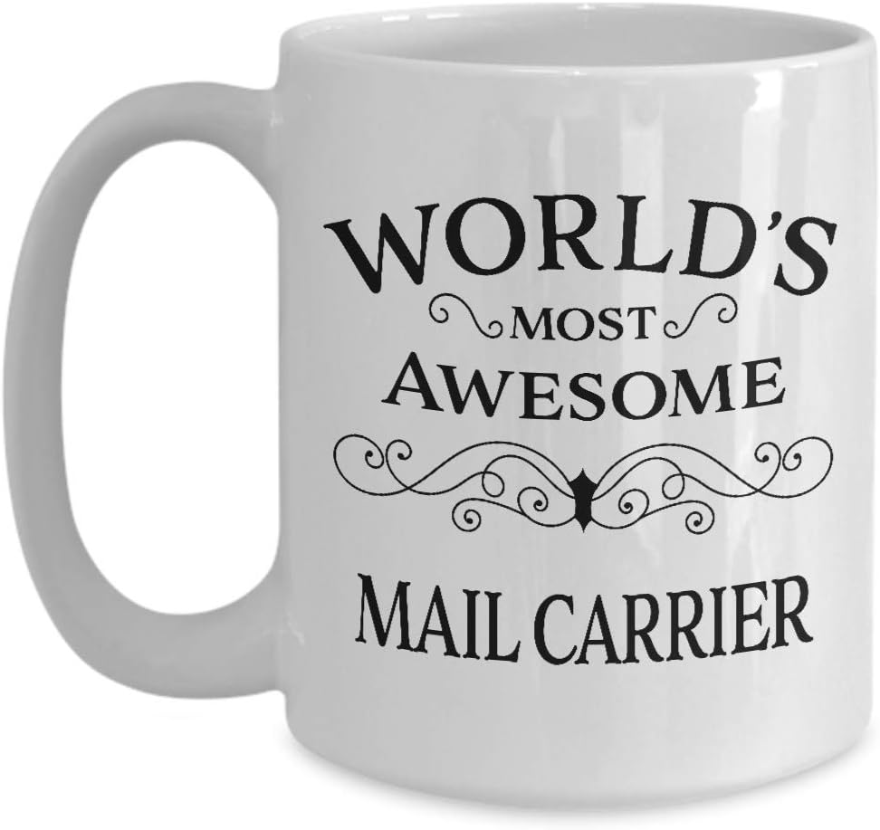 Best Present for Mail Carrier - Thank You Retirement Appreciation Day Christmas Birthday Leaving - Mailman Mail Man Postal Postman Letter Postie Parcel Courier Post Office Service - 15oz