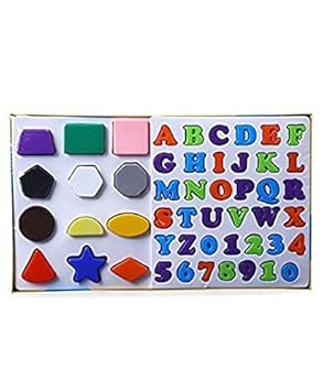 Ratnas Multicolour Educational Alpha, Numbers and Shapes Combo for Kids