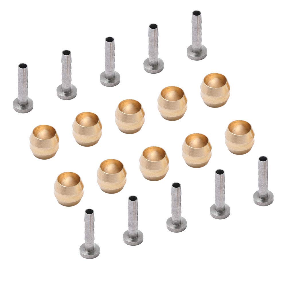 Dymoece Bicycle Brake Olive and Brass Connecting Insert Kit for Shimano BH59 BH90 Avid Sram Bike Hydraulic Disc Brake Hose