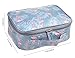 Vercord Travel Makeup Cosmetic Case,Portable Brushes Case Toiletry Bag Travel Kit Organizer Cosmetic Bag, A-Grey Flmingo