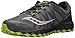 Saucony Men's Peregrine 7 Trail Runner, Grey/Black/Lime, 11 M US