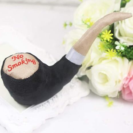 elegantstunning Pet Toy Color Plush Pipe Sounder Black