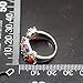Gemstone Ring Morganite Garnet Amethyst Peridot 925 Silver Band for Women, Girl (8)
