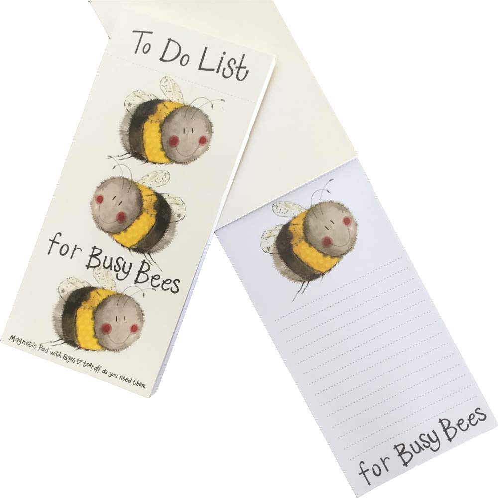 ALEX CLARK Bumble Bees Magnetic To Do List - Planner - Shopping List - Grocery List