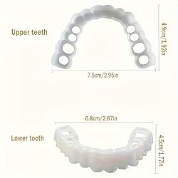 Cosmetic Snap On Teeth Veneers, Upper and Lower