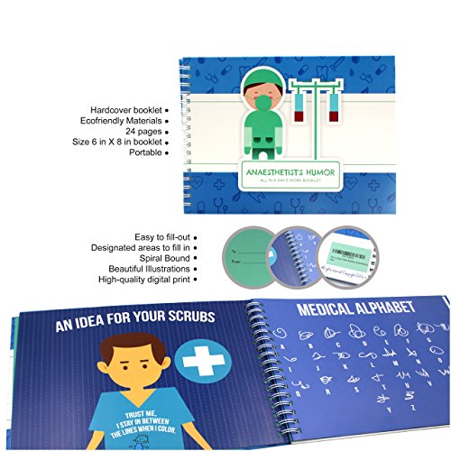 Perfect Anesthesiologist Gifts - Booklet for Your Anesthetist Doctor - Great Idea to Say Thank You After Your Surgical Procedure - Includes Stickers, Jokes and Quotes - Perfect For a Nurse Anesthetist