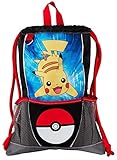 UPD Pokemon Pikachu Pokeball Multi Purpose Sling Bag, Multicolor, 16 inch