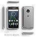 Poetic Affinity Slim Fit Moto G5 Plus Clear Case with Anti-Slip Side Grip and Reinforced Corner Protection Bumper for Motorola Moto G5 Plus (2017) Clear/Clear