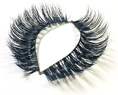 Premium 3D Mink False Eyelashes 100% hand-made multi-layer messy cross curly long nature thick 1 Pair delicate Gifts (3D19)