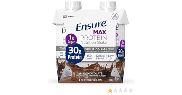 Amazon Com Ensure Max Protein Nutritional Shake Chocolate Pack Of 6 Health Household