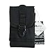 Huijukon Tactical Phone Belt Holster Molle Smartphone Pouch for iPhone 11 Pro iPhone 7/8 iPhone 7/8 Plus, Galaxy Note 8 / S7 / S8 Edge, Moto X with Slim Case (Black)