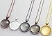 Miraclekoo 40 Pcs Silver Round Pendant Trays with Glass Cabochons 25 mm Blanks Bezel Trays Set for Photo Pendant Resin Craft Jewelry Making