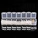 BEADNOVA Open Jump Rings for Keychains Silver Plated Jump Rings for Jewelry Making (3mm 4mm 5mm 6mm 7mm 8mm Box Set)