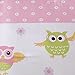 Comfort Spaces Kid 3 Piece Twin XL Comforter Cute Owl Animal Flowers Poka Dot Striped Design Decor Boys Girls All Season Down Alternative Bedspread Set, Pink