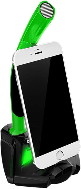 ™ Microfone USB de Voz com Base de Computador - Microfone de Secretária, Microfone para Jogadores - Verde e Preto - Nova Versão — foto 4 de 6