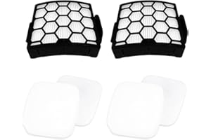 Foam and Filters Replacement for Shark LA480WM UV850 UV900 UV900CCO LA492 LA481 LA481C LA481HGN LA481HBJ Vacuums, Part XHF320