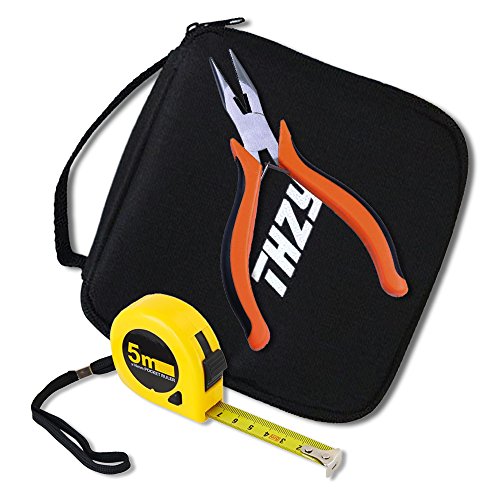 Black Polyester Square Handbag Zippered Tool Bag Inspection Camera Endoscope for THZY Depstech USB, Wireless Endoscope, Also for Goodan, Shekar, Pancellent, Fantronics, Sokos, Voltage Converter. - Thumbnail 3