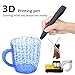 3D Pen, Uzone 2019 Upgraded 3D Printing Drawing Pen, 12 Colors 120Ft 1.75mm PLA Filament, Smart Temperature Control, 8 Speed Printing Control, Best Birthday Holiday Gifts Toys for Kids, Non-Clogging