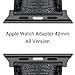 [Upgraded] Apple Watch Adapter 42mm, Benuo Smart Watch Stainless Steel Connector, Apple Watch Band Clasp for Apple Watch Series 2/1/Nike+/Edition(42mm, Space Gray)