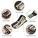 BAIGIO RFID Bifold Men's Cowhide Leather Zip Around Wallet Vintage Travel Multi Card Holder Purse, Black