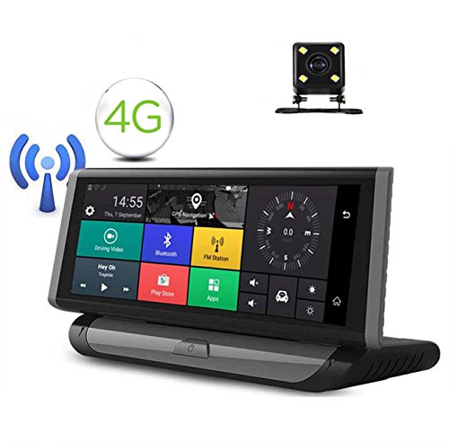 ANSTAR 4G smart 7.84 Touch Android WiFi Car DVR 1080P With DVR And Camera Dash Cam Registrar Car Recorder ADAS