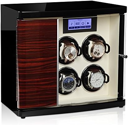 Modalo Timeless MV3 Automatic Watch Winder for 4 Watches and 2 Shelves in Makassar Beige 3004623