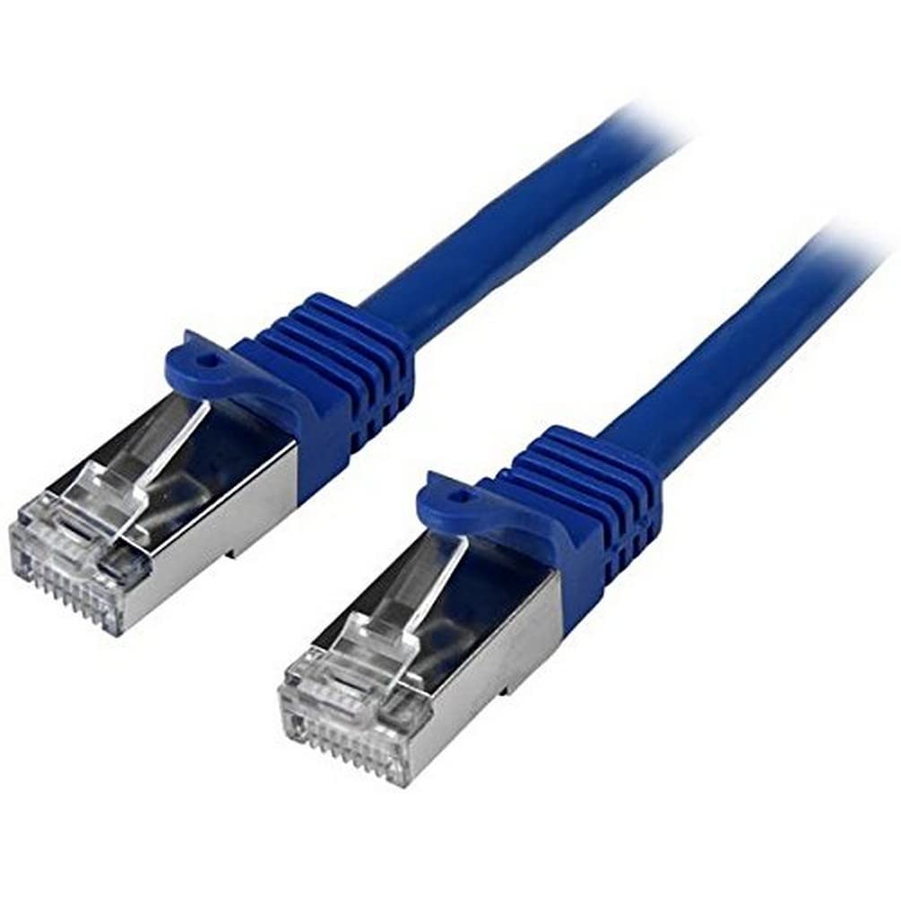 StarTech.com N6SPAT50CMBL 0.5 m Cat6 Patch Cable, Shielded (SFTP) Snagless Gigabit Network Patch Cable - Blue Cat 6 Ethernet Patch Lead