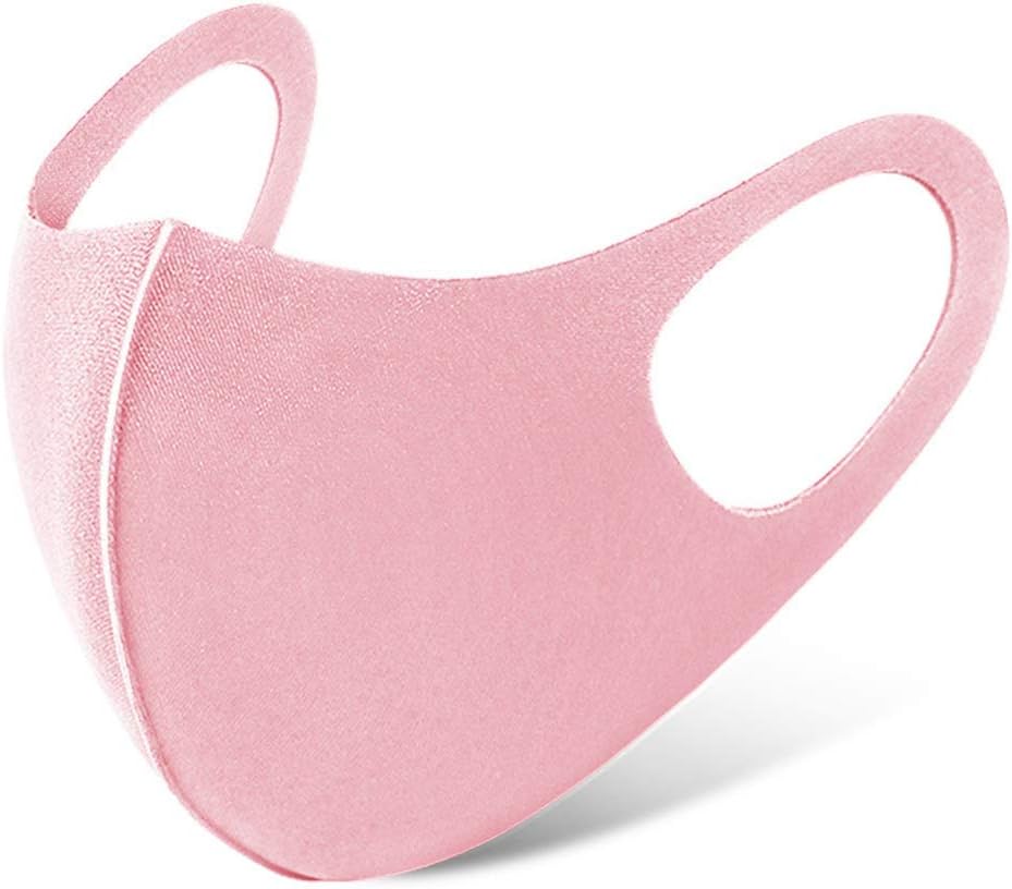 d1HhgJ Washable Face Mask Ear Contour Breathable Bicycle Mouth Respirator Mask, 1 Pink, One Size