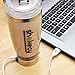 Shakecy Protein Shaker Bottle - 20 ounce (600 ml) BPA Fee. No More Lumps. Includes An Integrated Protein Powder Storage And BONUS Extra Lid. Leak Proof / 16,000 RPM With Micro USB Cable - SILVER