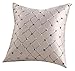Home Sofa Bed Decor Multicolored Plaids Throw Pillow Case Square Cushion Cover Silver Gray