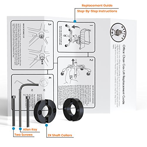 Office Chair Cylinder Replacement Super Bundle By Office Owl (Includes Removal Tool, Gloves an Instr - //coolthings.us