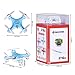 Yipa 3D Flip Mini RC Drone with LED Flash Light 29mm 2.4G 4CH 6 Axis Gyro CX-10 UFO Quadcopter Blue