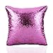 Merrycolor Mermaid Pillow Cover, Unicorn Gifts for Girls Sequin Pillow Cover Throw Cushion Case Decorative Pillowcase That Change Color (Unicorn E -Purple Sequin)