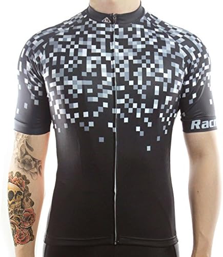Racmmer Mens Breathable Short Sleeve Cycling Jersey Ultra-Light Cycling Clothing