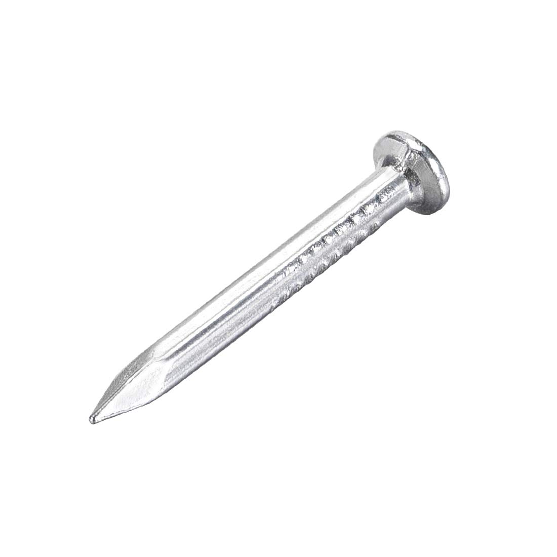 sourcing map Hardware Nails Carbon Steel Point Tip Wall Cement Nail 25mm(1") 2mm Rod Dia 150pcs