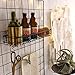 ANZOME Wire Wall Basket, Grid Basket with Hooks, Wall Mounted Organizer for Wall Grid, Kitchen Organizer, Wire Storage Shelf Rack for Home Supplies, Wall Decoration(Black)