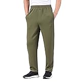 Zoulee New Men's Classic Drawstring-Waist Jogger Pants Sweatpants with Zipper Fly