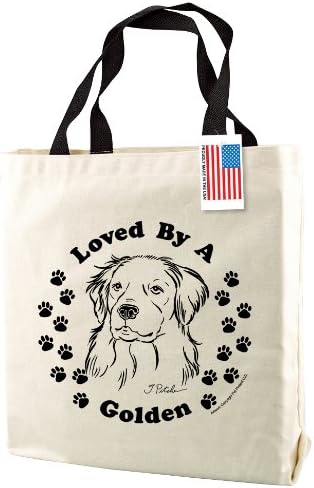 golden retriever tote bag