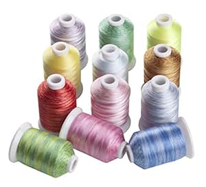 Amazon.com: 12 Spool Polyester Embroidery Machine Thread
