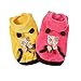 BXT Cats Puppy Soft Spring Fall Winter Cold Proof Warmer Coral Velvet 2 Sleeves Coat Sweater Clothes Hoodies Jumpsuit with Pocket(Rose,M)