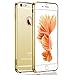 For iPhone 6s Case, Roybens Luxury Air Aluminum Metal Bumper Detachable + Mirror Hard Back Case, 2 in 1 cover, Ultra Thin Frame with Stylish Designs for Apple iPhone 6s - Retail Packaging Gold