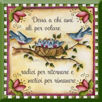 Formella Quadrata In Legno Cm 20x20 Dona A Chi Ami Ali Per