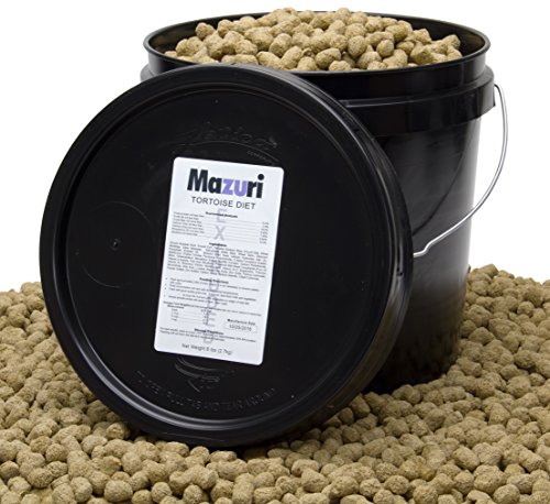 Mazuri Tortoise Diet, 6lbs(2.7kg), For dry land herbivorous tortoises such as gopher, sulcata and Galapagos tortoises. This diet may be used with other herbivorous reptiles,