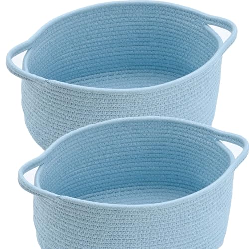 Cute Rope Woven Storage Basket with Handle