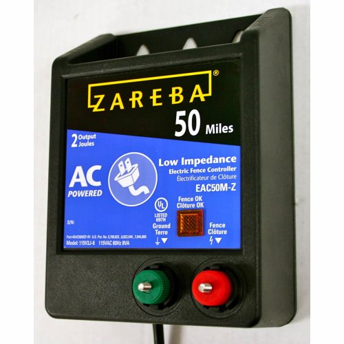 Zareba EAC50M-Z AC-Powered Low-Impedence 50-Mile-Range Charger