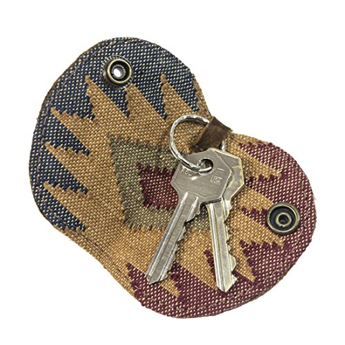 Durable Leather Foldable Keychain Handmade by Hide & Drink :: Swayze Suede