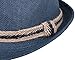 Women and Men Straw Fedora Sun Hat - Outdoor Cap w/Band